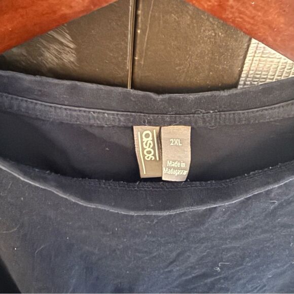 ASOS Black Short Sleeve Tee Classic Crew Neck - Picture 3 of 4